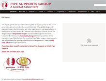 Tablet Screenshot of pipesupports.com